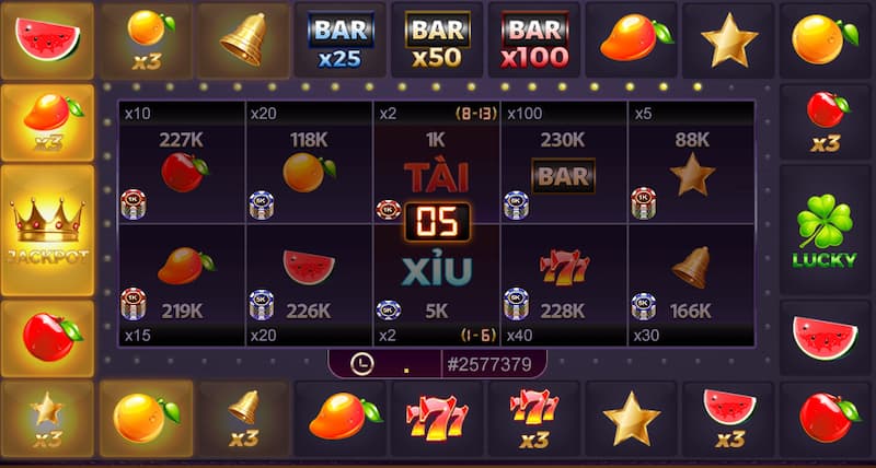 Các quy tắc và tính năng trong game Xèng 777